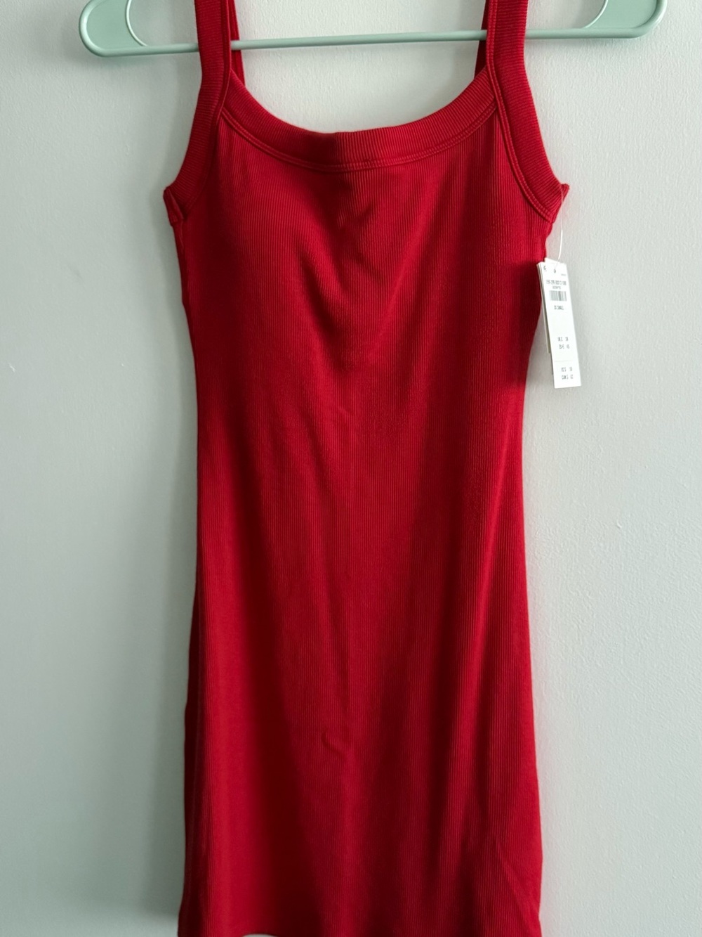 Abercrombie Red Ribbed Tank Dress NWT - Women